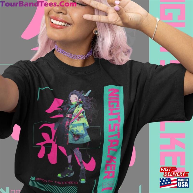 Futuristic Techwear T-Shirt Demon Slayer Anime Nezuko Sweatshirt Classic 29Uf163518 – Utopia Fashion