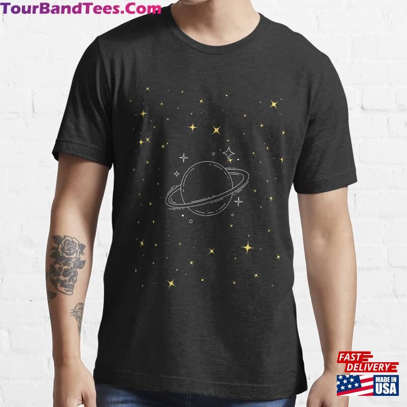 Galaxy The Universe Moon And Stars Saturn Astronomy Style Cute Cartoon Design T Hoodie T-Shirt 29Uf163996 – Utopia Fashion