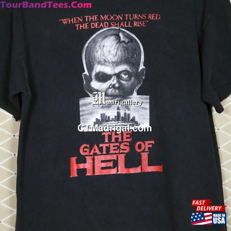 Gates Of Hell Shirt Horror Movie T-Shirt Lucio Fulci Suspiria Zombie Cult Zombi Giallo Lamberto Bava George Romero Beyond City Living Dead Unisex Sweatshirt 29Uf142269 – Utopia Fashion