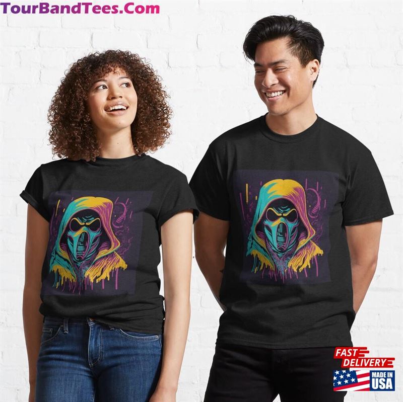 Ghostface Mask Design Scary Movie Horror Fan Art Classic T-Shirt 29Uf164572 – Utopia Fashion