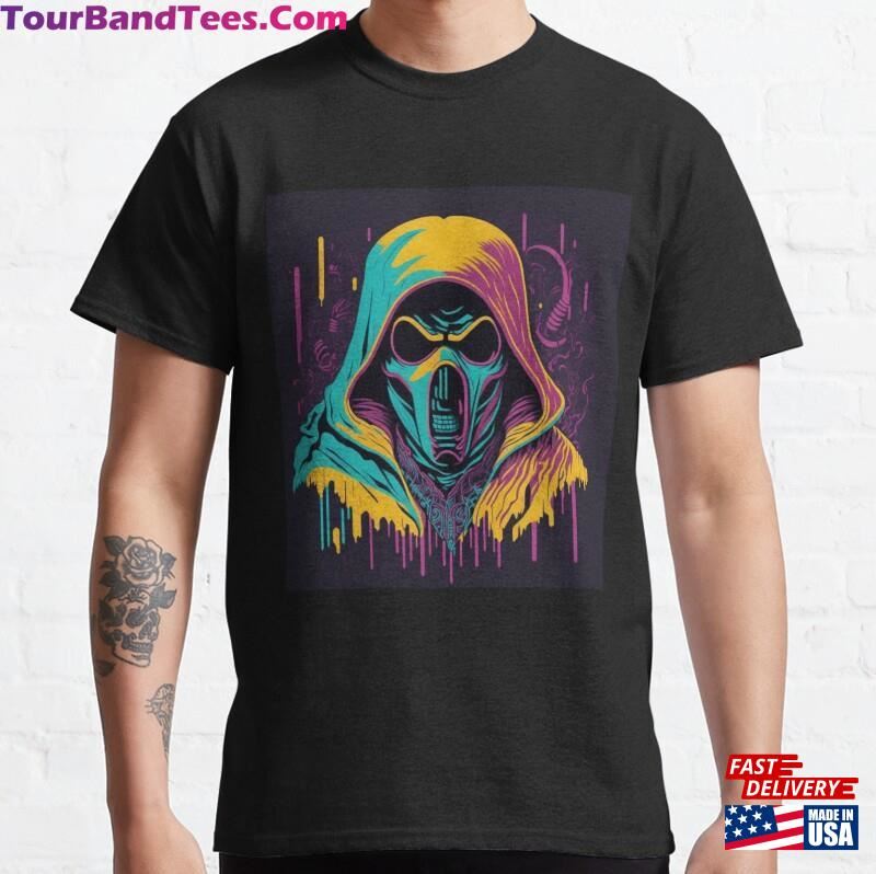 Ghostface Mask Design Scary Movie Horror Fan Art Classic T-Shirt 29Uf164572 – Utopia Fashion