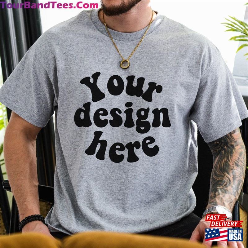 Gildan Men’S Sport Grey T-Shirt Mockup Tattooed Model Classic Hoodie 29Uf157273 – Utopia Fashion