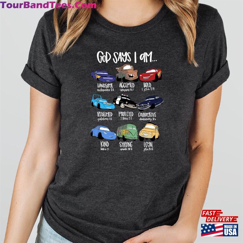 God Says I Am Shirt Disney Cars Bible Verses Unisex Sweatshirt 29Uf163411 – Utopia Fashion