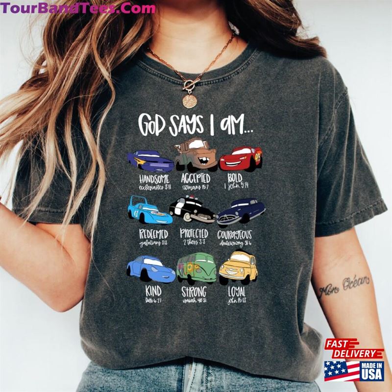 God Says I Am Shirt Disney Cars Bible Verses Unisex Sweatshirt 29Uf163411 – Utopia Fashion