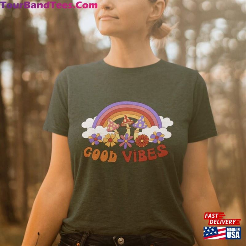 Good Vibes T-Shirt Psychedelic Shirt Vintage Sweatshirt 29Uf164144 – Utopia Fashion