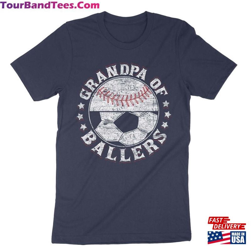 Grandpa Of Ballers Baseball Shirt Soccer T-Shirt Classic 29Uf163753 – Utopia Fashion