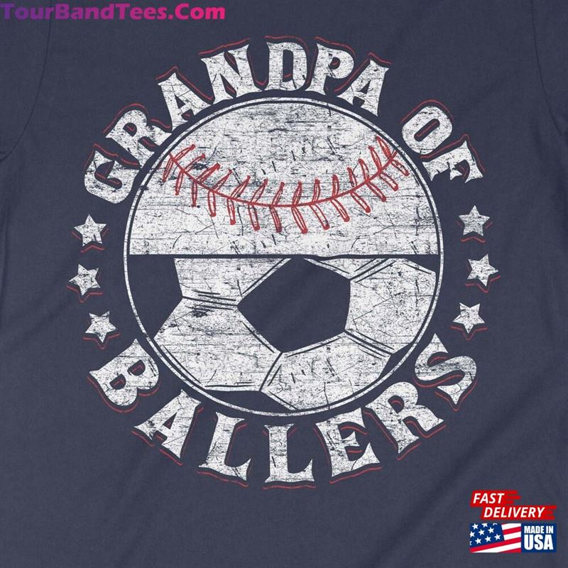 Grandpa Of Ballers Baseball Shirt Soccer T-Shirt Classic 29Uf163753 – Utopia Fashion