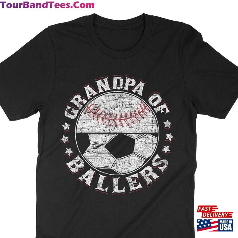 Grandpa Of Ballers Baseball Shirt Soccer T-Shirt Classic 29Uf163753 – Utopia Fashion