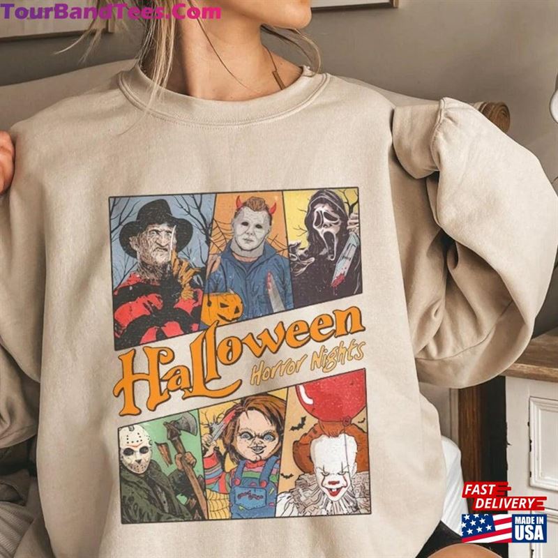 Halloween Character Horror Film Shirt Retro Vintage Haunted Mansion Sweatshirt T-Shirt 29Uf157104 – Utopia Fashion