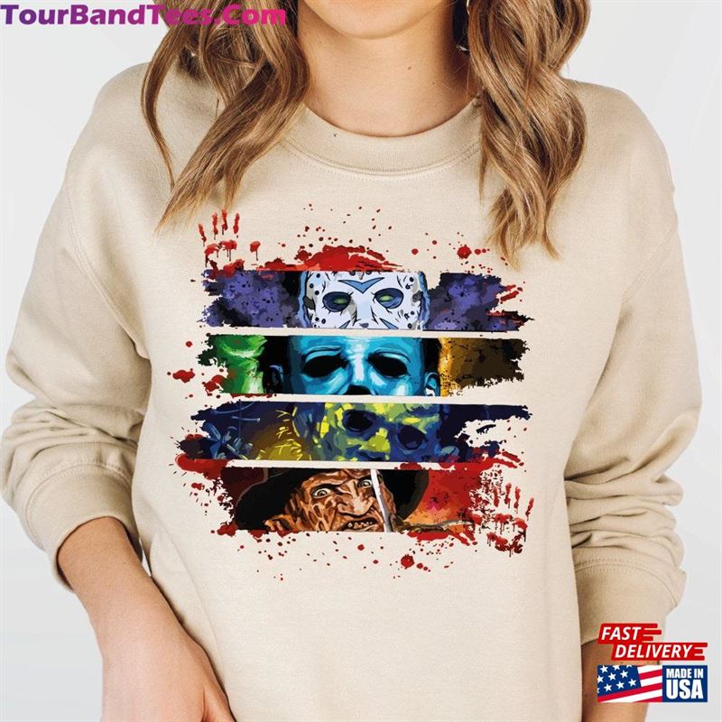 Halloween Horror Characters Sweatshirt Friends Shirt Unisex Classic 29Uf152564 – Utopia Fashion