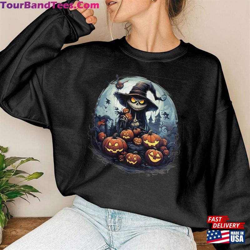 Halloween Jack Sally Shirt Retro The Nightmare Before Christmas Classic Sweatshirt 29Uf163347 – Utopia Fashion