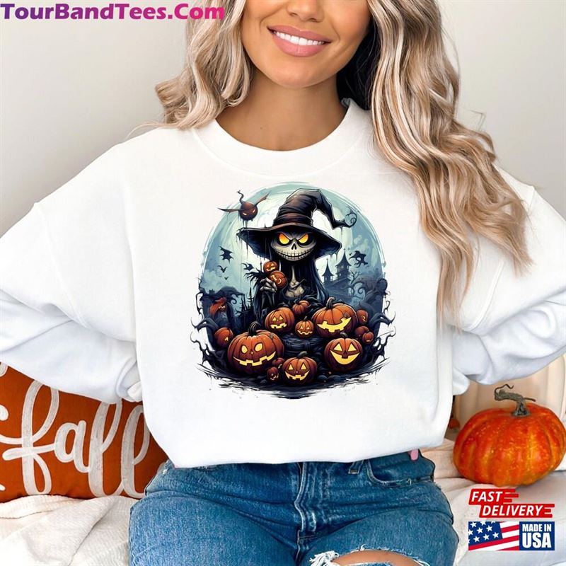 Halloween Jack Sally Shirt Retro The Nightmare Before Christmas Classic Sweatshirt 29Uf163347 – Utopia Fashion