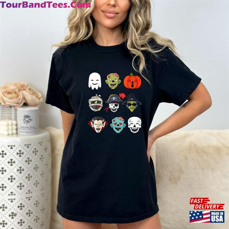 Halloween Pirate Skeleton Zombie Mummy Comfort Color Disney World Unisex T-Shirt Funny Faces Shirt Hoodie 29Uf163486 – Utopia Fashion