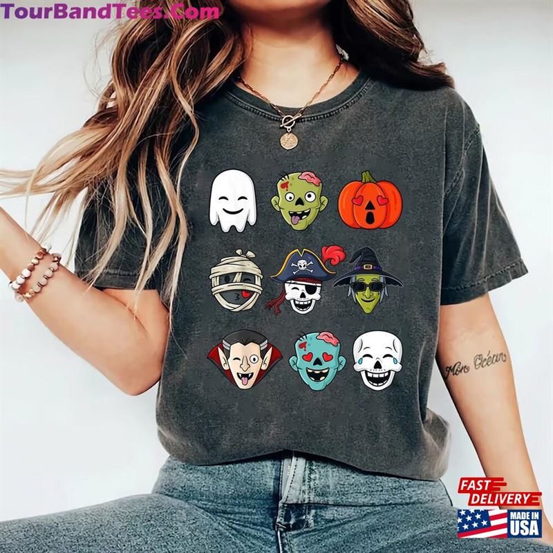 Halloween Pirate Skeleton Zombie Mummy Comfort Color Disney World Unisex T-Shirt Funny Faces Shirt Hoodie 29Uf163486 – Utopia Fashion