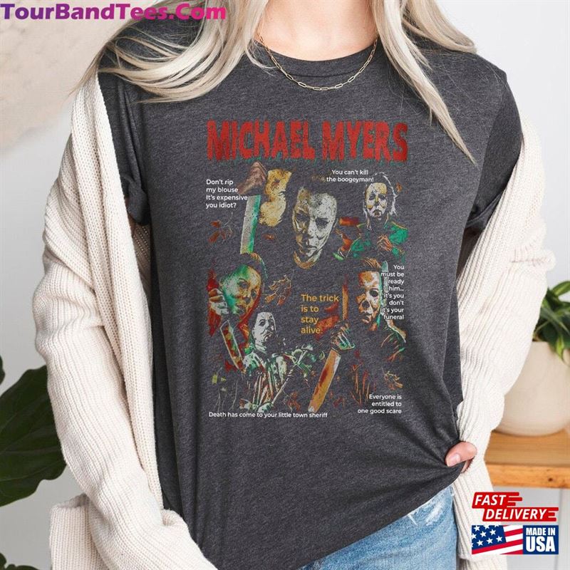 Halloween Safety Shirt Horror Movie Night Tee Classic T-Shirt 29Uf152262 – Utopia Fashion