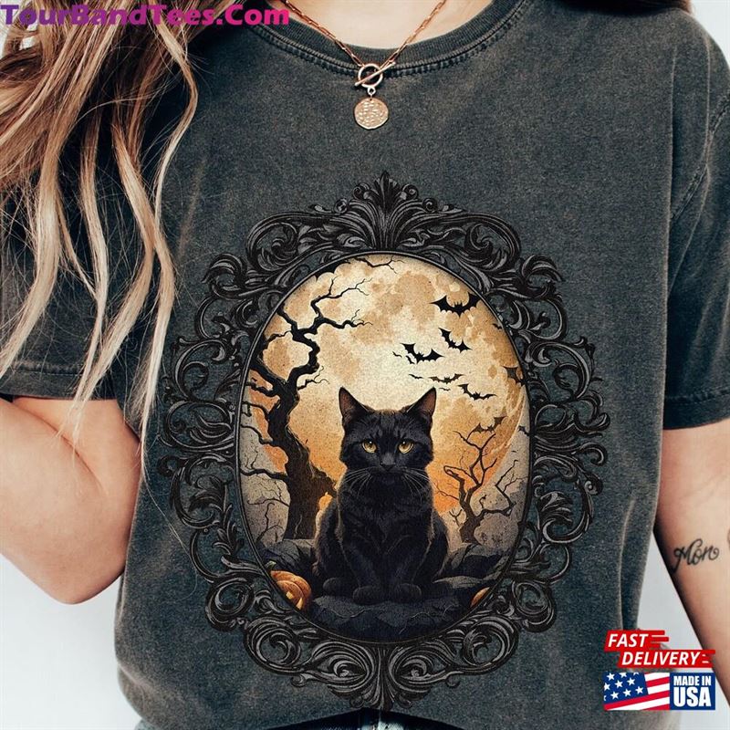 Halloween Shirt Spooky Cat Tshirt Vintage Retro Party Costume Hoodie Sweatshirt 29Uf152152 – Utopia Fashion