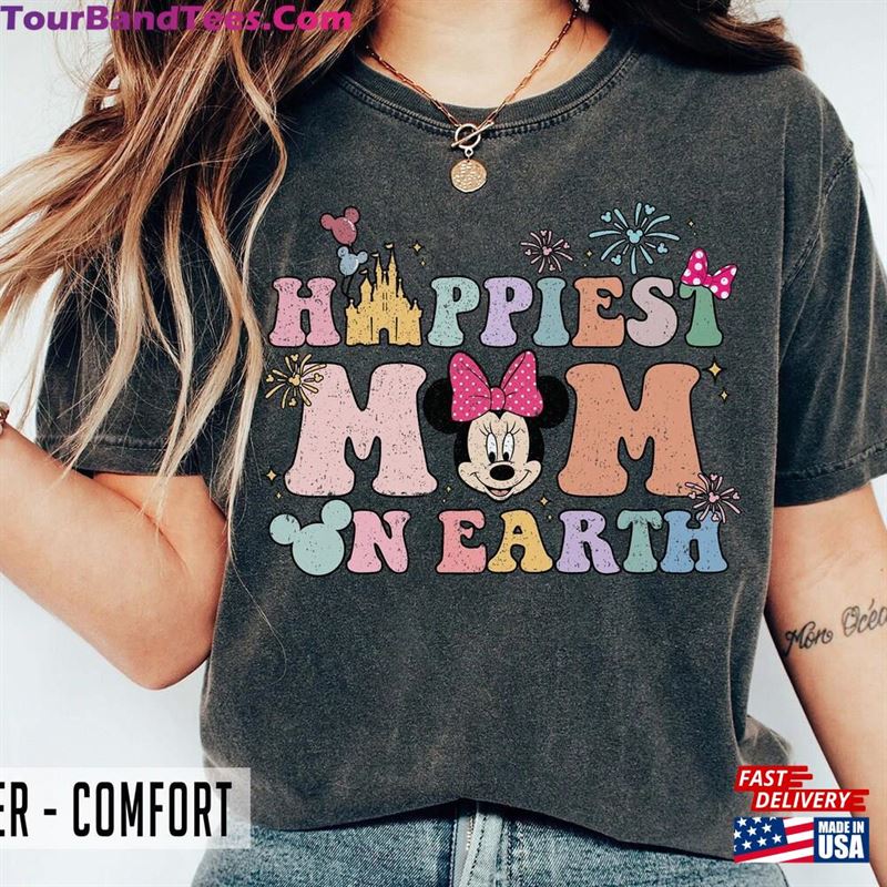 Happiest Mom On Earth Shirt Besties Disney Comfort Colors Minnie Mouse Unisex T-Shirt 29Uf147624 – Utopia Fashion