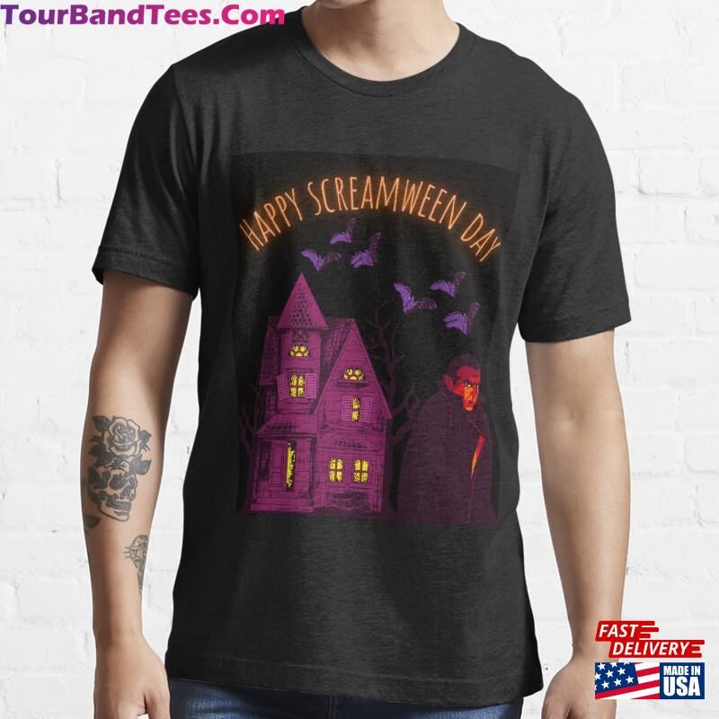 Happy Screamween Day Halloween Essential T-Shirt Unisex Classic 29Uf162984 – Utopia Fashion