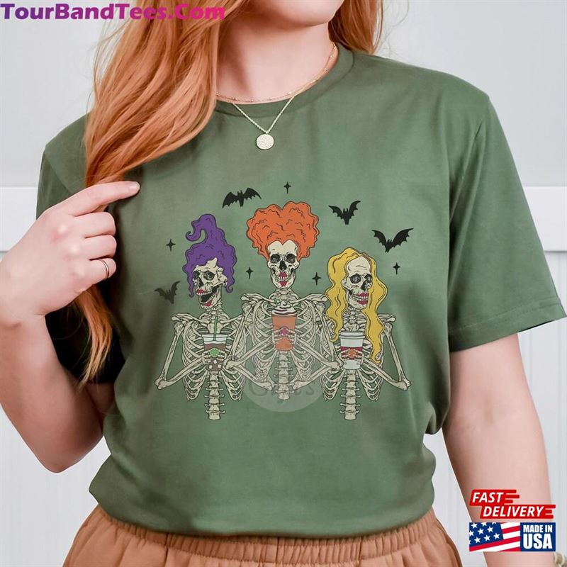 Hocus Pocus Sisters Shirt Skeleton Sanderson T-Shirt Hoodie 29Uf152482 – Utopia Fashion