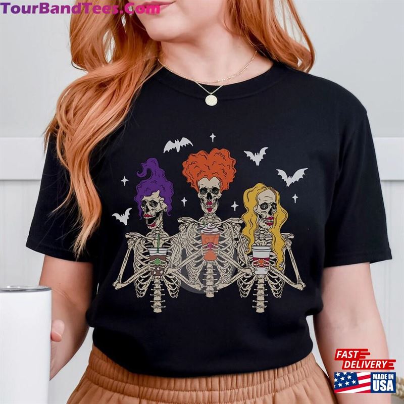 Hocus Pocus Sisters Shirt Skeleton Sanderson T-Shirt Hoodie 29Uf152482 – Utopia Fashion