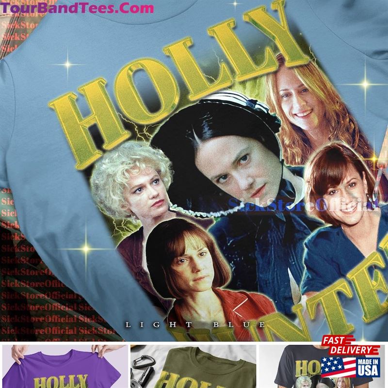 Holly Hunter Vintage Shirt Homage T-Shirt American Actress Fan Tees Sweatshirt Hoodie 29Uf147418 – Utopia Fashion