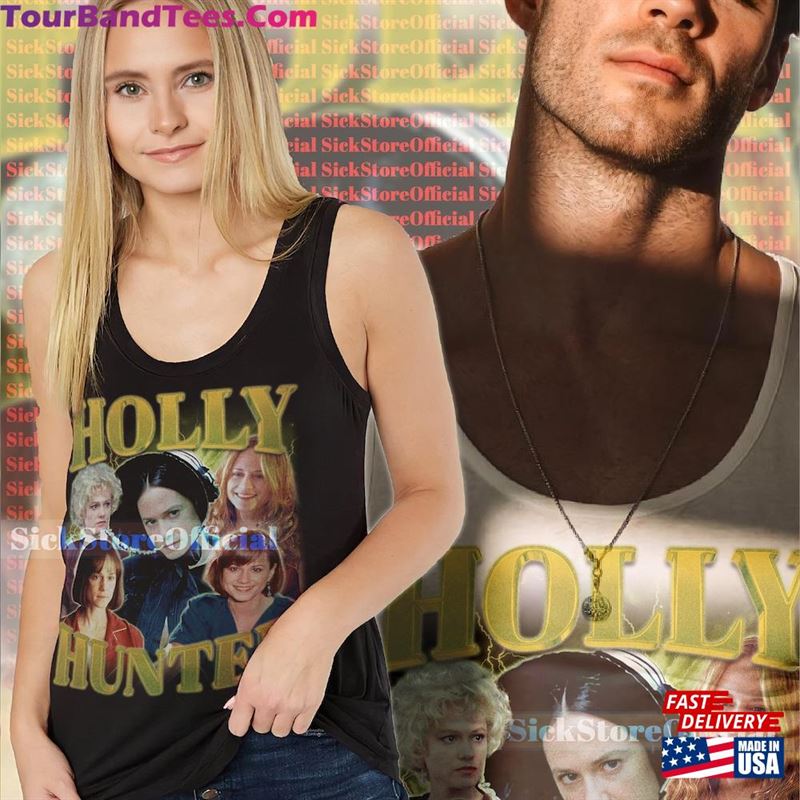 Holly Hunter Vintage Shirt Homage T-Shirt American Actress Fan Tees Sweatshirt Hoodie 29Uf147418 – Utopia Fashion