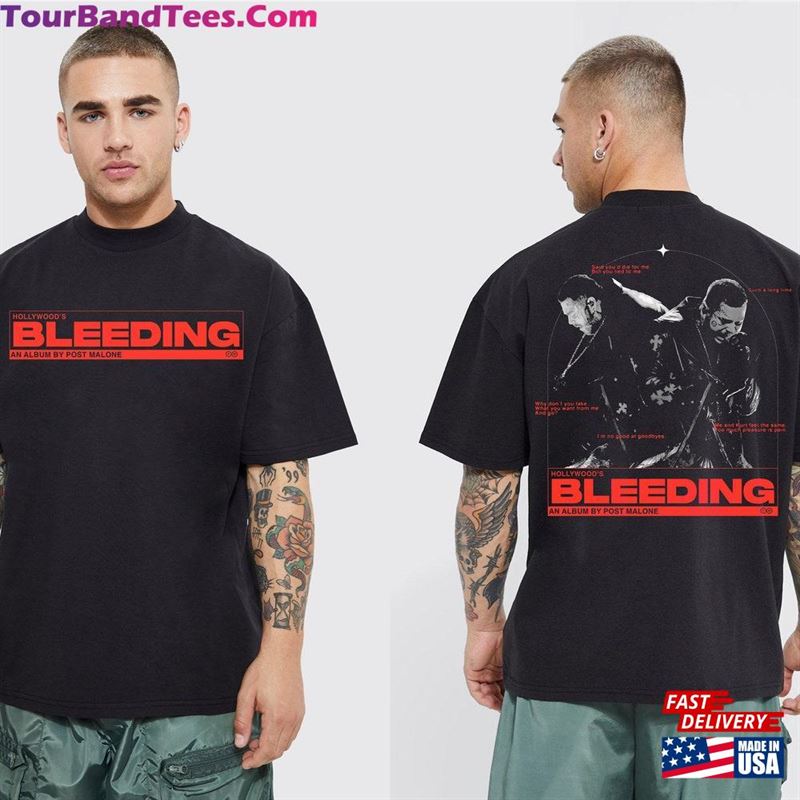 Hollywood’S Bleeding Shirt Post Malone Tour Sweatshirt Classic 29Uf147542 – Utopia Fashion