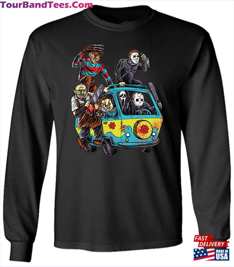 Horror Car Funny Movie Halloween Humor Long Sleeve Shirt Unisex Comedy T-Shirt Hoodie Sweatshirt 29Uf163619 – Utopia Fashion