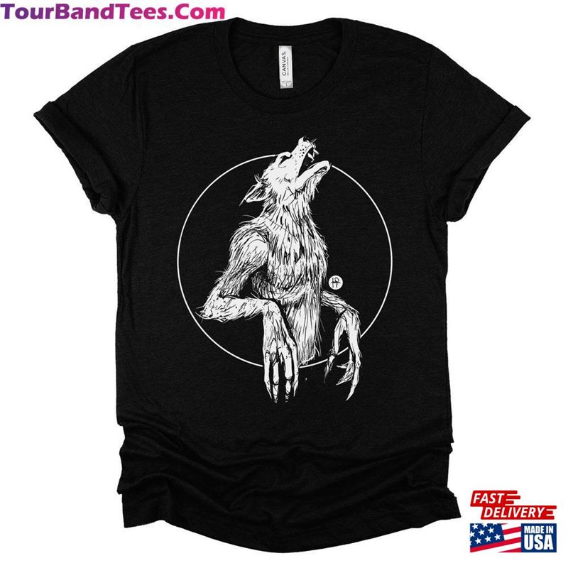 Howling Werewolf Unisex T-Shirt Full Moon Monster Tee Cult Movie Legend Shirt Hoodie 29Uf147476 – Utopia Fashion