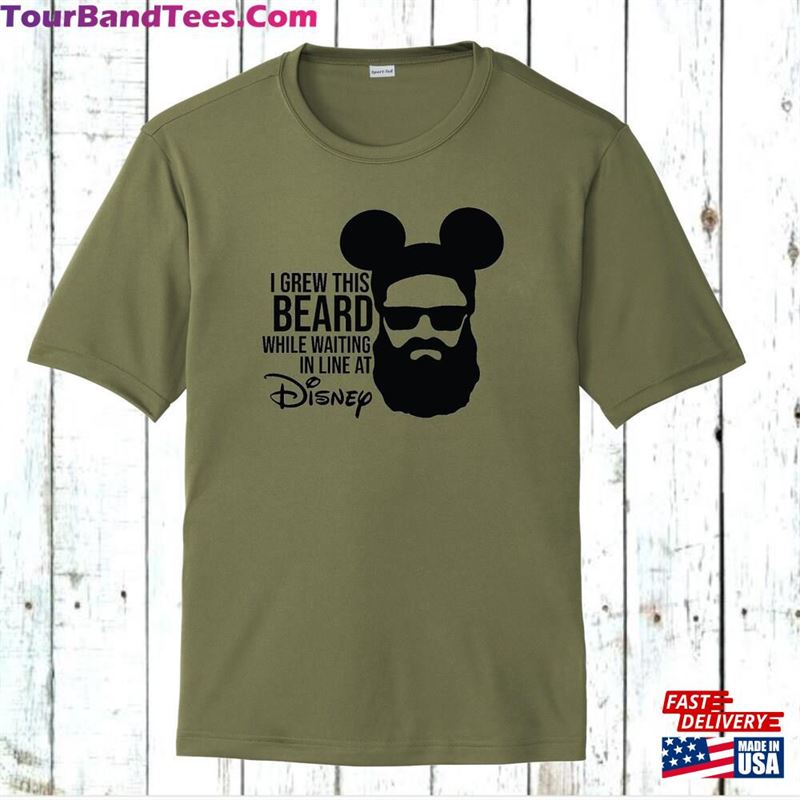 I Grew This Beard Waiting Dri Fit Shirt Disney Dad Tee Polyester Wicking Performance Classic Unisex 29Uf152194 – Utopia Fashion