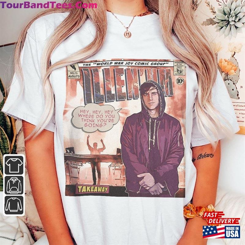 Illenium Comic Shirt 90S Vintage Merch Book Art World War Joyalbum Concert Ticket Graphic Tee Gift For Fan V1 Sweatshirt Unisex 29Uf164050 – Utopia Fashion