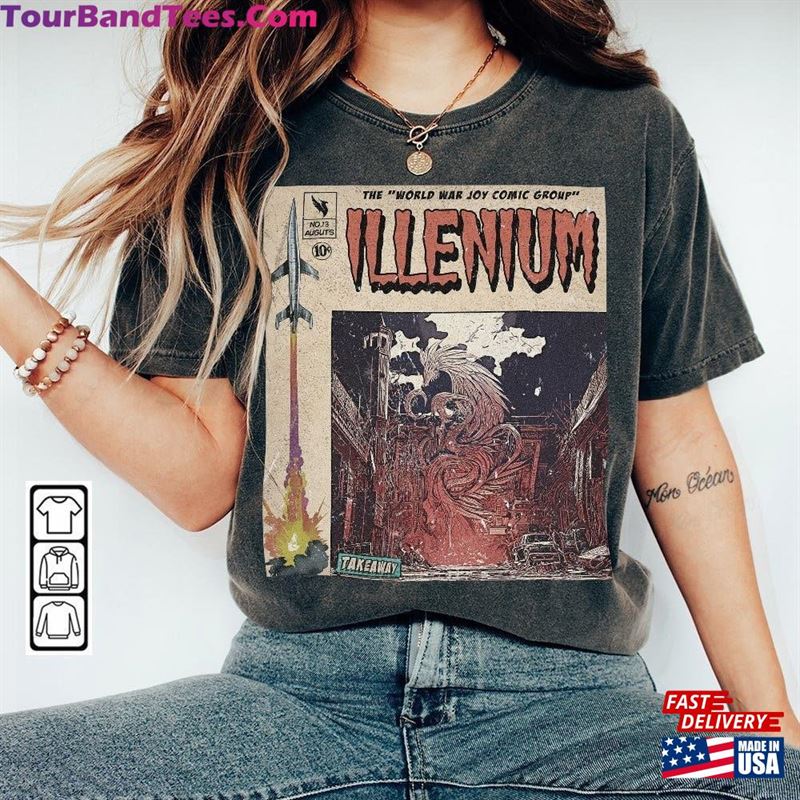 Illenium Comic Shirt 90S Vintage Merch Book Art World War Joyalbum Concert Ticket Graphic Tee Gift For Fan V4 Sweatshirt Hoodie 29Uf164136 – Utopia Fashion