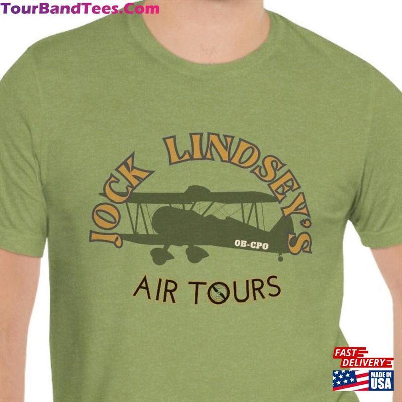 Indiana Jones Jock Lindsey’S Air Tours Unisex Jersey Short Sleeve Tee Funny Graphic Hoodie Classic 29Uf157077 – Utopia Fashion