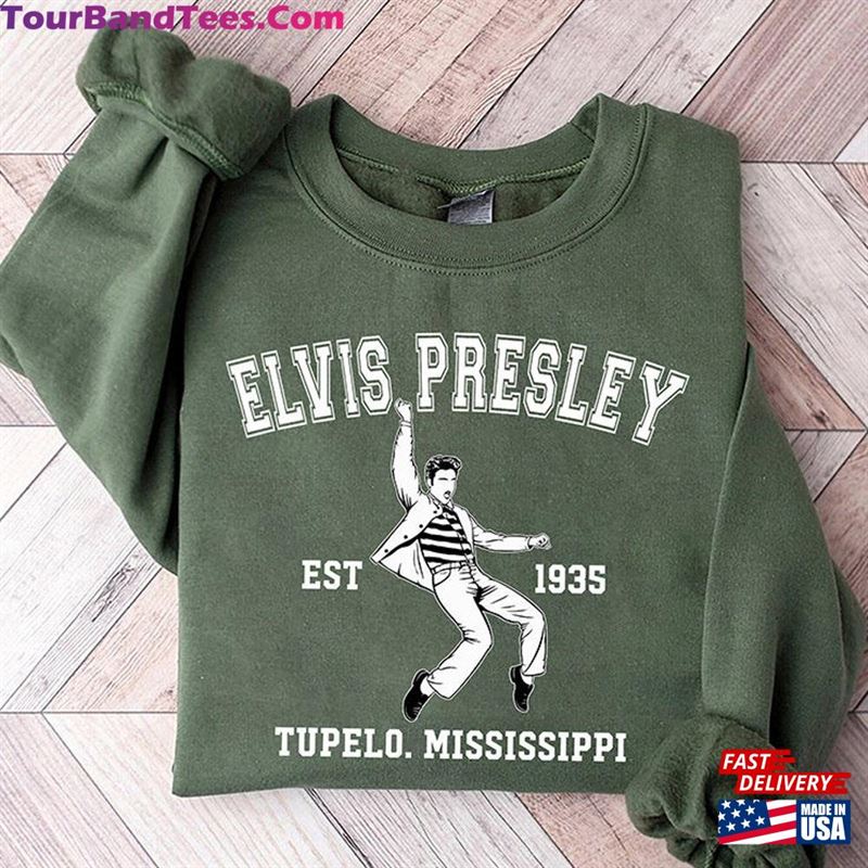 Inspired Elvis Pop Arts Sweatshirt Vintage Presley Singer Sweater 90S Graphics Classic 29Uf157093 – Utopia Fashion