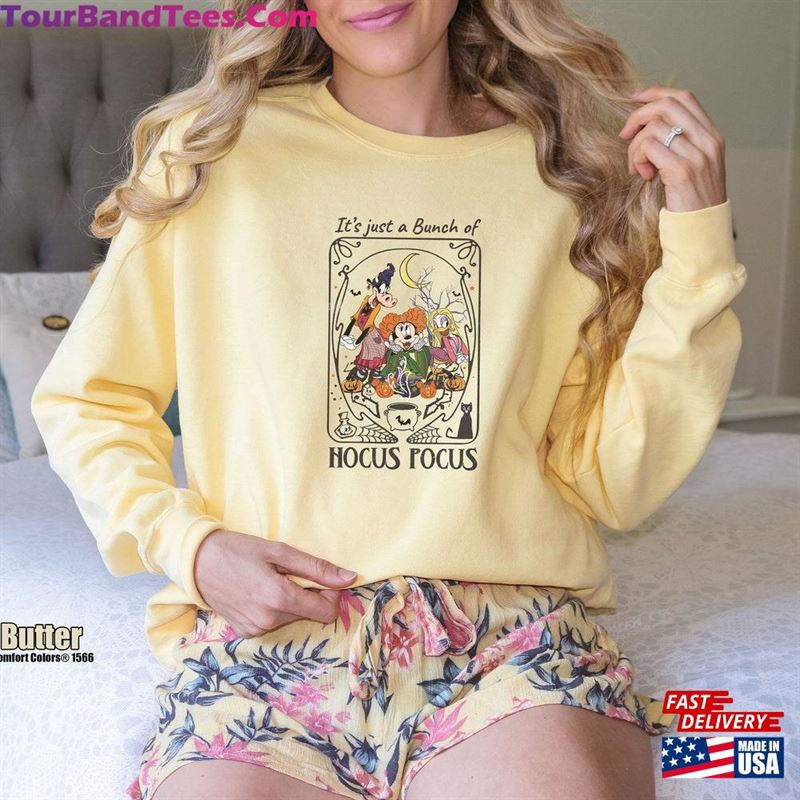 Its Just A Bunch Of Hocus Pocus Comfort Colors Sweatshirt Minnie Daisy Goofy Sweater Classic T-Shirt 29Uf163879 – Utopia Fashion