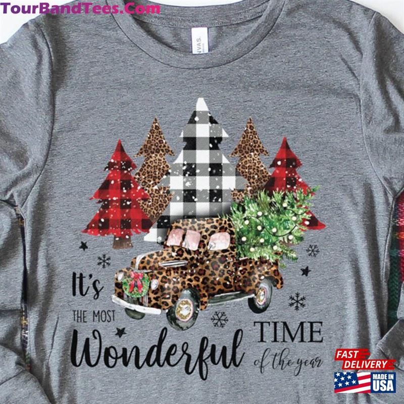 It’S The Most Wonderful Time Of Year T-Shirt Buffalo Check Leopard Print Farm Truck Tee Hoodie 29Uf152238 – Utopia Fashion