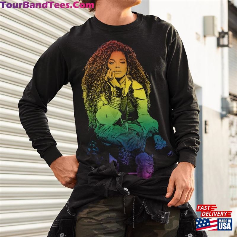 Janet Jackson Lgbtq Pride Unisex Jersey Long Sleeve Tee T-Shirt Hoodie 29Uf163351 – Utopia Fashion