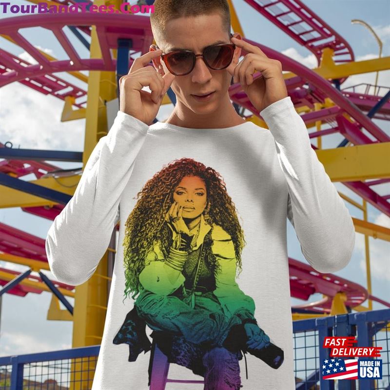 Janet Jackson Lgbtq Pride Unisex Jersey Long Sleeve Tee T-Shirt Hoodie 29Uf163351 – Utopia Fashion