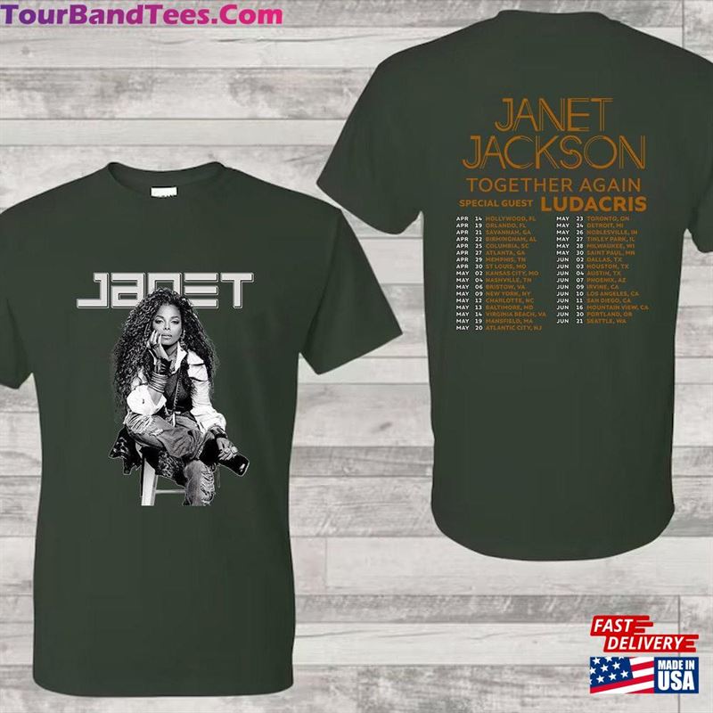 Janet Jackson Shirt Togetheragain Tour T-Shirt Merch Classic 29Uf152450 – Utopia Fashion