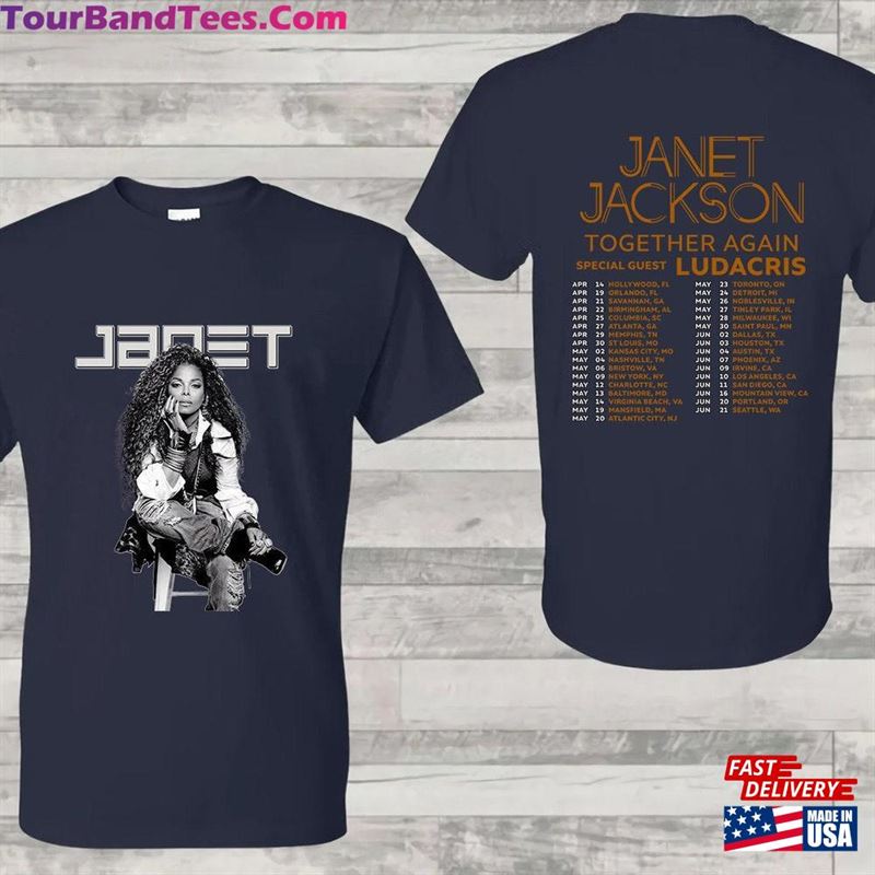 Janet Jackson Shirt Togetheragain Tour T-Shirt Merch Classic 29Uf152450 – Utopia Fashion