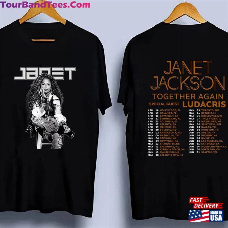 Janet Jackson Shirt Togetheragain Tour T-Shirt Merch Classic 29Uf152450 – Utopia Fashion