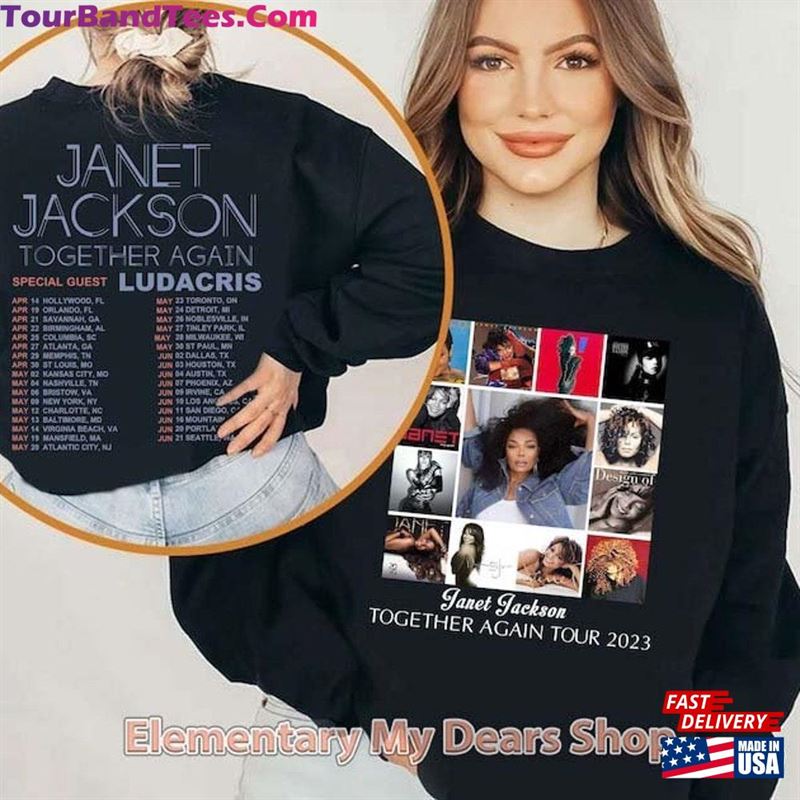 Janet Jackson Together Again Tour Sweatshirt T-Shirt Music Classic 29Uf163047 – Utopia Fashion