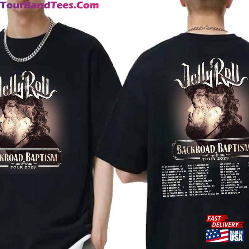 Jelly Roll Tour Shirt Backroad Baptism Music T-Shirt Sweatshirt 29Uf163675 – Utopia Fashion