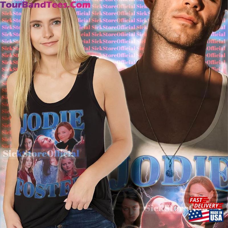 Jodie Foster Vintage Shirt Homage T-Shirt American Actress Classic 29Uf147436 – Utopia Fashion