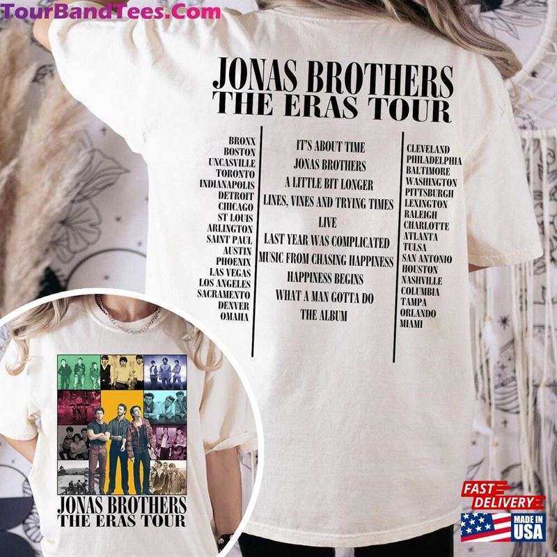 Jonas Brothers Two Sided Shirt Brother Merch Fan Double Tees T-Shirt Hoodie 29Uf152593 – Utopia Fashion