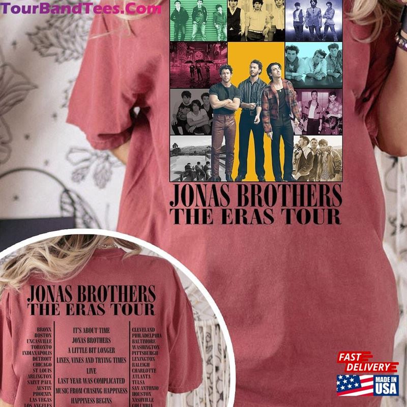 Jonas Brothers Two Sided Shirt Brother Merch Fan Double Tees T-Shirt Hoodie 29Uf152593 – Utopia Fashion