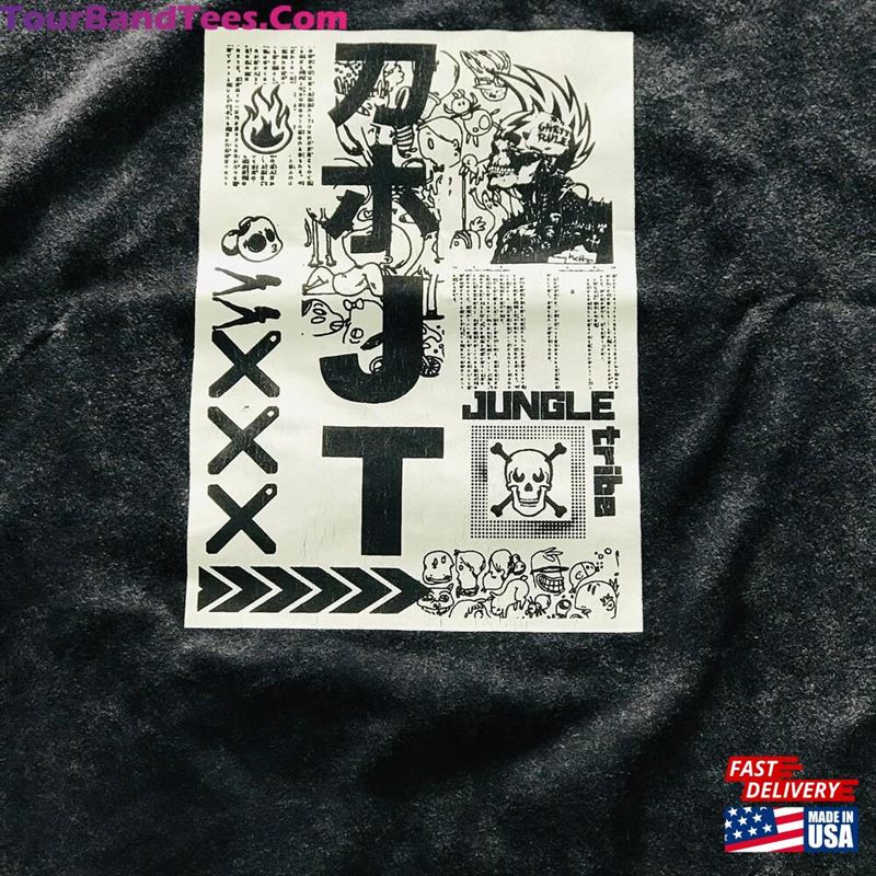 Jungle Anime Punk Boxy Unisex T-Shirt 29Uf152148 – Utopia Fashion