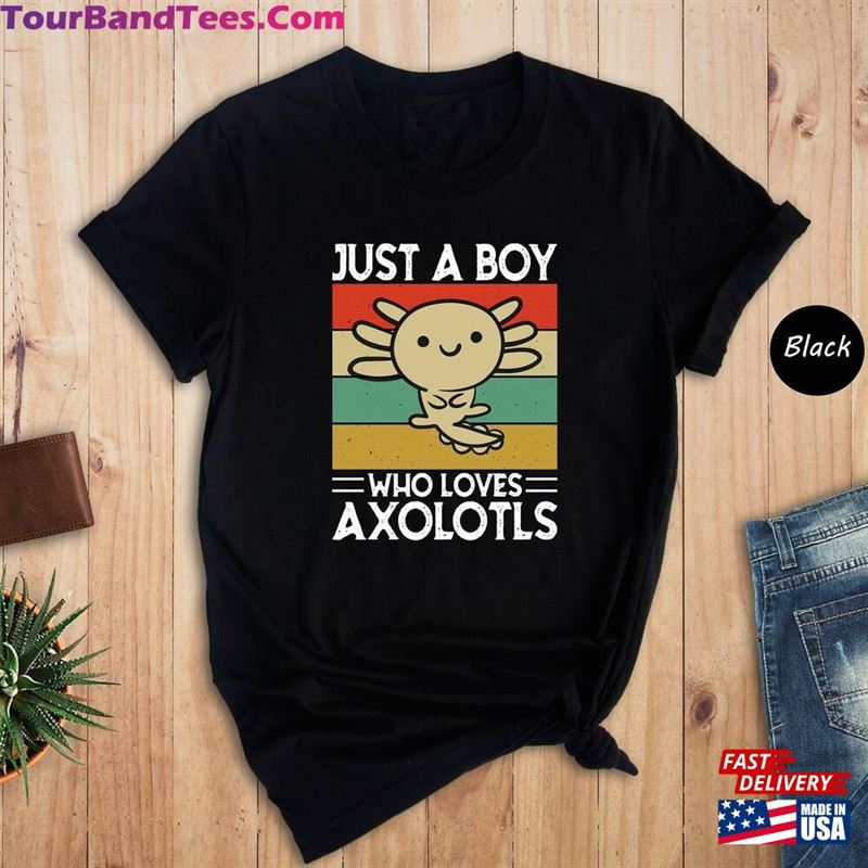 Just A Boy Who Loves Axolotls Shirt Cute Axolotl Lover Sweatshirt Unisex 29Uf147399 – Utopia Fashion