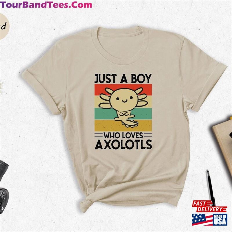 Just A Boy Who Loves Axolotls Shirt Cute Axolotl Lover Sweatshirt Unisex 29Uf147399 – Utopia Fashion