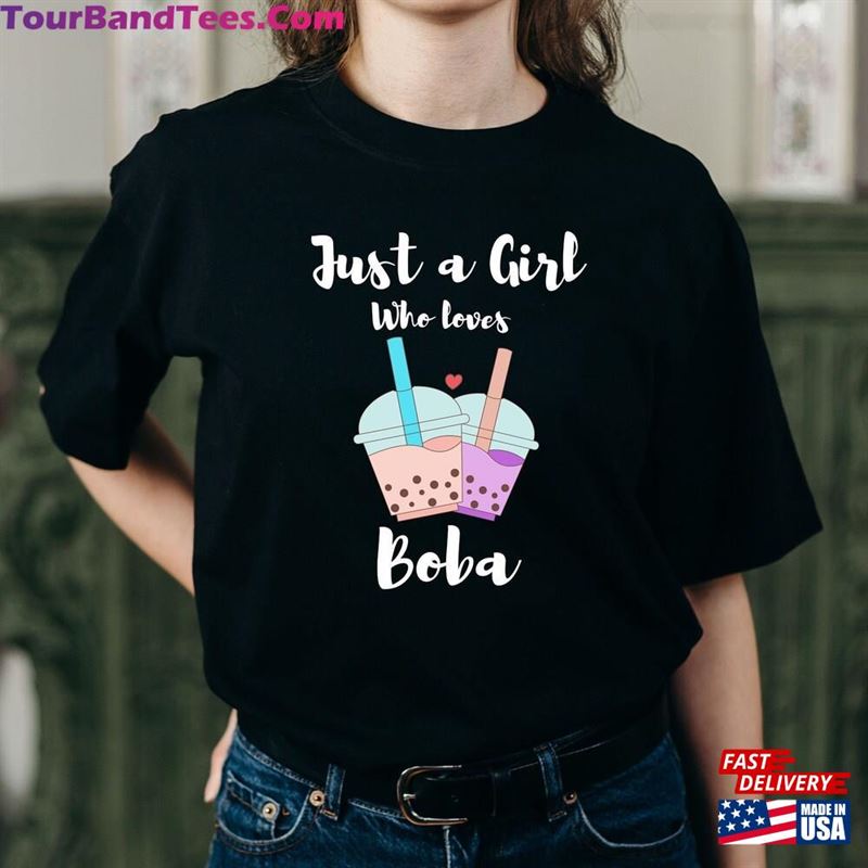 Just A Girl Who Loves Boba Tea Gift For Women And Girls Kawaii Foodie T-Shirt Sweatshirt 29Uf163376 – Utopia Fashion